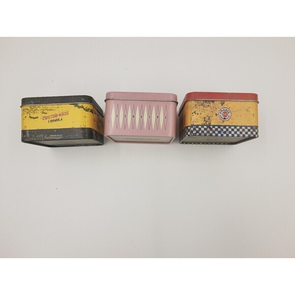 Fossil Watch collector Metal Tin Can Cases Authentic Hotel Pink Multi gra… - Picture 5 of 7